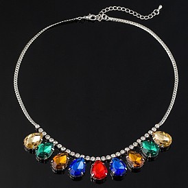 Colorful Crystal Boho Rave Girl Heart Earrings Pendant Gift N158