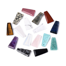 Драгоценный камень подвески, граненые трапециевидные подвески