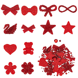 224 шт. 14 стили смоляные стразы, пришиваемые/приклеиваемые на ткань, имитация конфеты в стиле еды