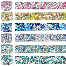 6шт. 6 цвета полиэфирные ленты, для украшения одежды