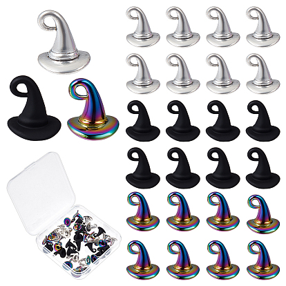 36 шт 3 стили подвески из сплава, без кадмия и без свинца, ведьма шляпа