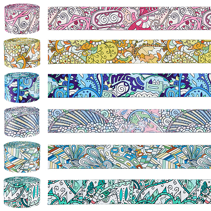 6шт. 6 цвета полиэфирные ленты, для украшения одежды