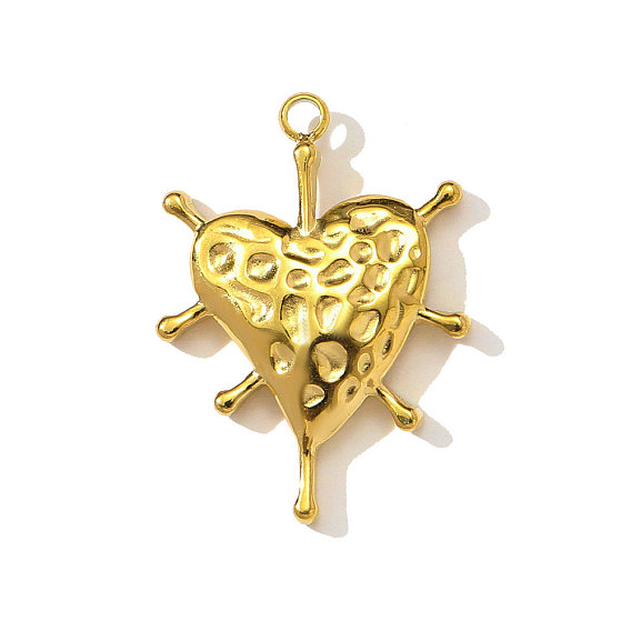 304 подвески из нержавеющей стали, сердце прелести, ионное покрытие (ip)