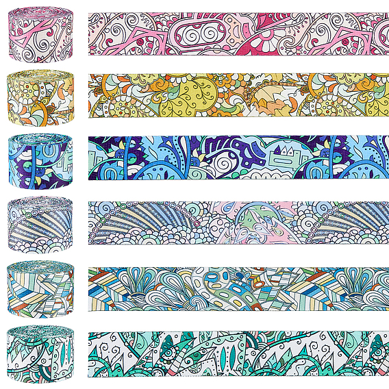 6шт. 6 цвета полиэфирные ленты, для украшения одежды