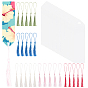25Pcs Arrow Transparent Blank Acrylic Bookmarks, 25Pcs Polyester Tassel Big Pendant Decorations