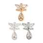 Латунные микро проложить кубического циркония подвески, без кадмия, без никеля и без свинца, подвески в виде бабочки и слезы