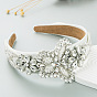 Baroque Crystal Butterfly Headband for Women - Vintage Wide Brim Hair Accessories with Glamorous Sparkle