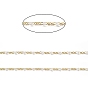 Enamel Oval Link Chains, with Real 18K Gold Plated Brass Findings, Soldered, with Spool