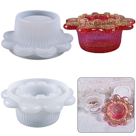DIY Silicone Molds, for Candlestick Making, Resin Casting Pendant Molds, For UV Resin, Epoxy Resin Molds Making, Flower