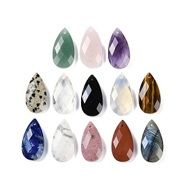 Gemstone Pendants, Faceted, Teardrop