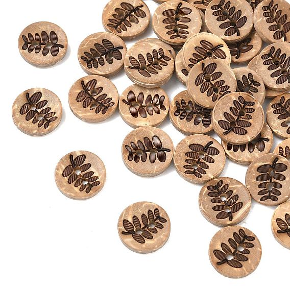 2-отверстие кнопки для детей, Кокосовые Пуговицы, 13 мм, 100 шт / пакет