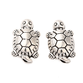 Сплавочные овальные бусины тибетского стиля , черепаха