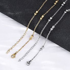 304 ожерелья из костяных цепочек из нержавеющей стали