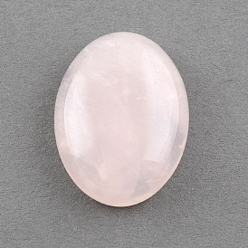 Овальной Розовый кварц драгоценный камень кабошоны, 25x18x6~7 мм