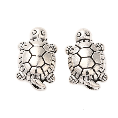 Сплавочные овальные бусины тибетского стиля , черепаха