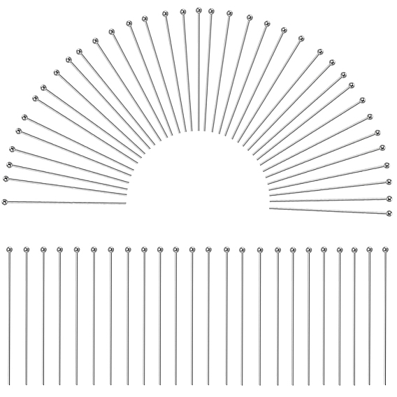 400шт. 304 штифты с шаровой головкой из нержавеющей стали