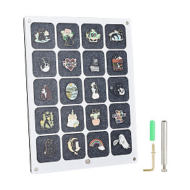 Подставка для памятных монет из акрила с войлоком, настольный держатель для монет, прямоугольные