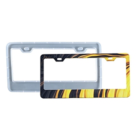 License Plate Frame Silicone Molds, Resin Casting Molds, For DIY UV Resin, Epoxy Resin Craft Making