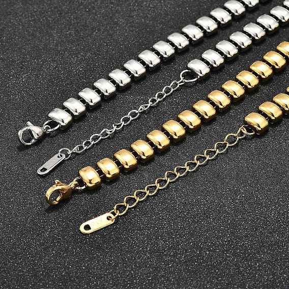 304 Женские ожерелья из нержавеющей стали с прямоугольными звеньями