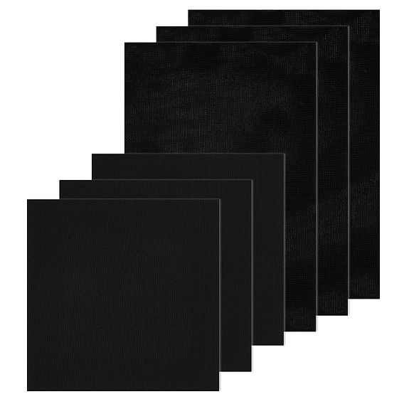 2 стили хлопчатобумажной ткани, ткань для вышивки иглой, квадрат / прямоугольник