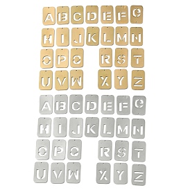 26 шт. 304 подвески из нержавеющей стали, буква аз ~ г очарование