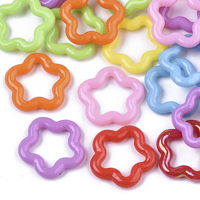 Opaque AS Plastic Linking Rings, Star Ring