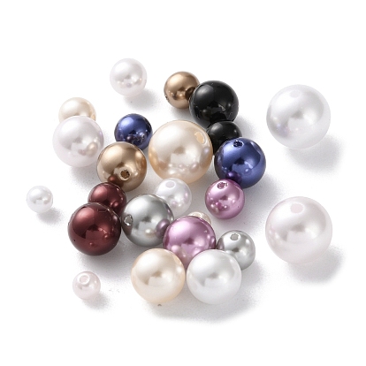 Пластиковые жемчужные бисера, круглые