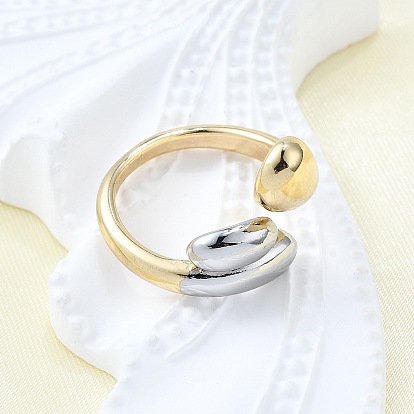 Латунные кольца-манжеты для женщин, слеза