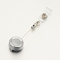 Alloy Retractable Badge Reel, Card Holders, with Plastic and Iron Findings