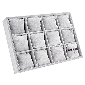 Велюровый деревянные браслет браслет / / часы дисплеи, 12 отсеков