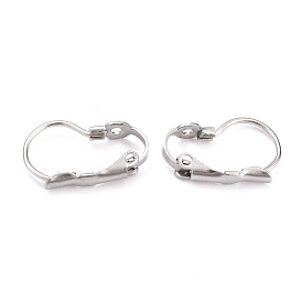 304 Stainless Steel Leverback Earring Findings, with Bumpy Pattern