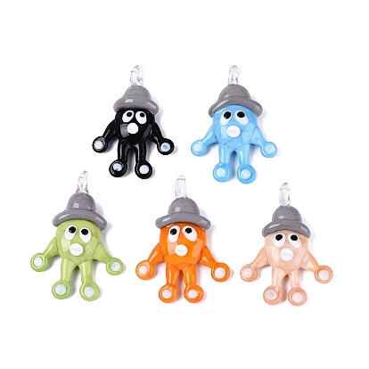 Подвески лэмпворк ручной работы, прелести осьминога