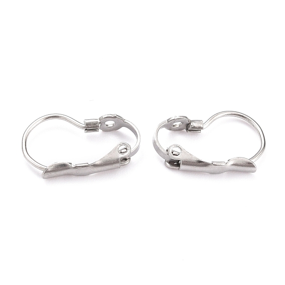 304 Stainless Steel Leverback Earring Findings, with Bumpy Pattern