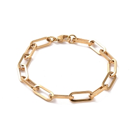 304 bracelet en chaîne de trombone en acier inoxydable pour hommes femmes
