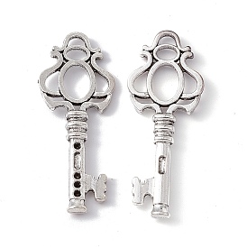 Alloy Pendants, Cadmium Free & Lead Free, Key, 45mm long, 17mm wide, 3.5mm thick