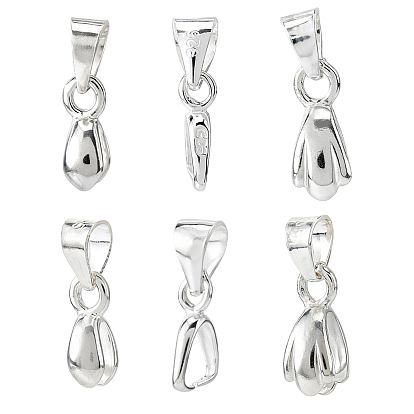 6 шт. 3 стили 925 подвески из стерлингового серебра, ледоруб и щепотку поручительств, с печатью 925