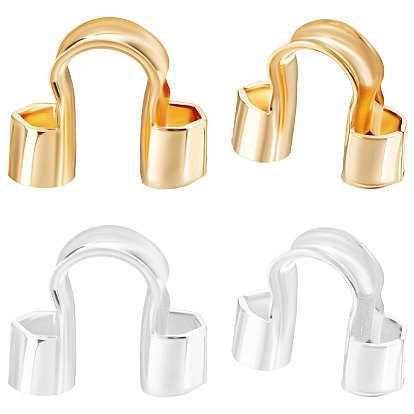 100Pcs 2 Colors Brass Wire Guardian, U-shaped