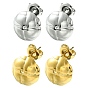 304 Stainless Steel Stud Earrings, Flower