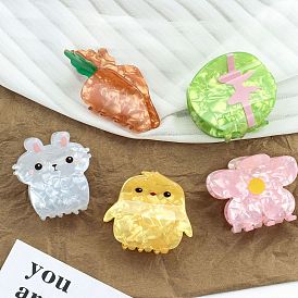 Acrylic Claw Hair Clips, for Girls Kids