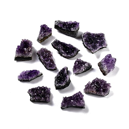 Rough Raw Natural Amethyst Beads, for Tumbling, Decoration, Polishing, Wire Wrapping, Wicca & Reiki Crystal Healing, Nuggets