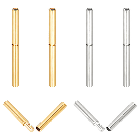 6 наборы 2 цвета 304 закручивающиеся байонетные застежки из нержавеющей стали, колонка