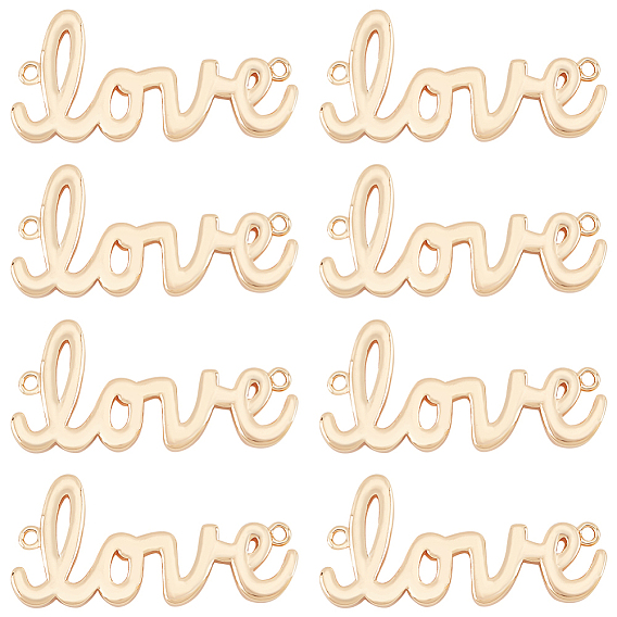 12 шт. латунные подвески для разъемов, без никеля , слова любовь ссылки