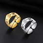 304 Stainless Steel Shark Cuff Open Rings