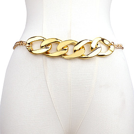 Ремни из толстой кубинской цепи для платья из сплава