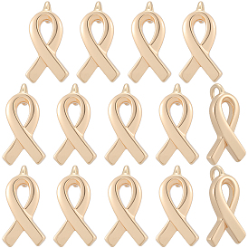 14 шт. Латунные подвески, осведомленности ленты, без никеля 