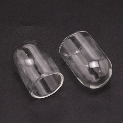 Mini handgefertigte Abdeckung aus mundgeblasenem Glas, für die Herstellung von DIY-Klarglasflaschen / Windspielen, Kolumne
