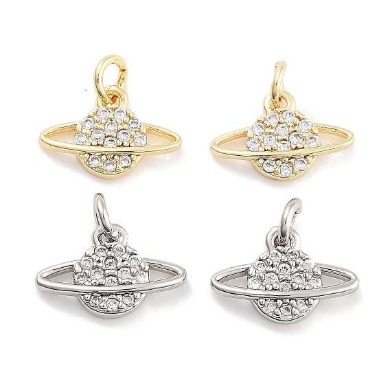 Латунь с кубическим цирконием подвеской, с целью перехода в кольце, без кадмия, без никеля и без свинца, планета