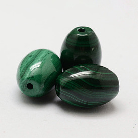 Baril perles de malachite naturelle