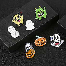 Halloween Enamel Pin, Electrophoresis Black Alloy Brooch for Backpack Clothes