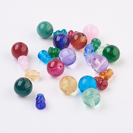 3-Hole Lampwork Guru Beads, T-Drilled Beads, Buddha Beads